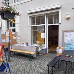 Kinderrechtefest Kommando Kids Zeven 2.6.2024; Beteiligungsstand vor dem neuen Kinder- und Jugendbüro 