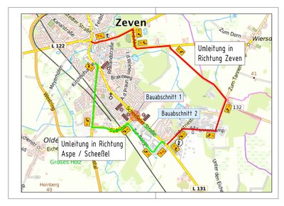 Umleitung KVP Bauernwald